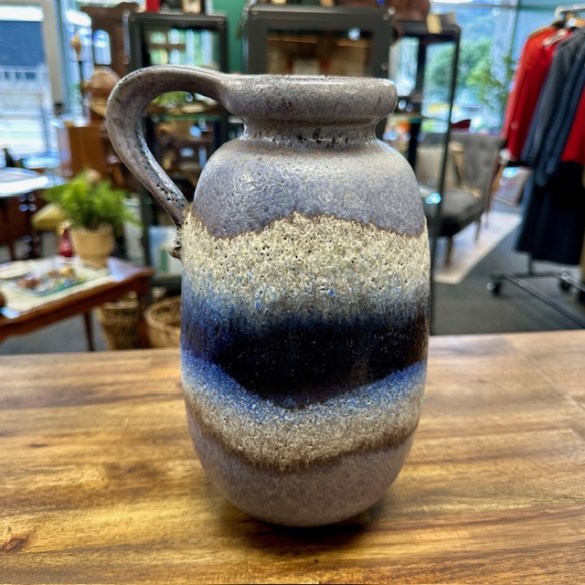 Blue Fat Lava Vase 1